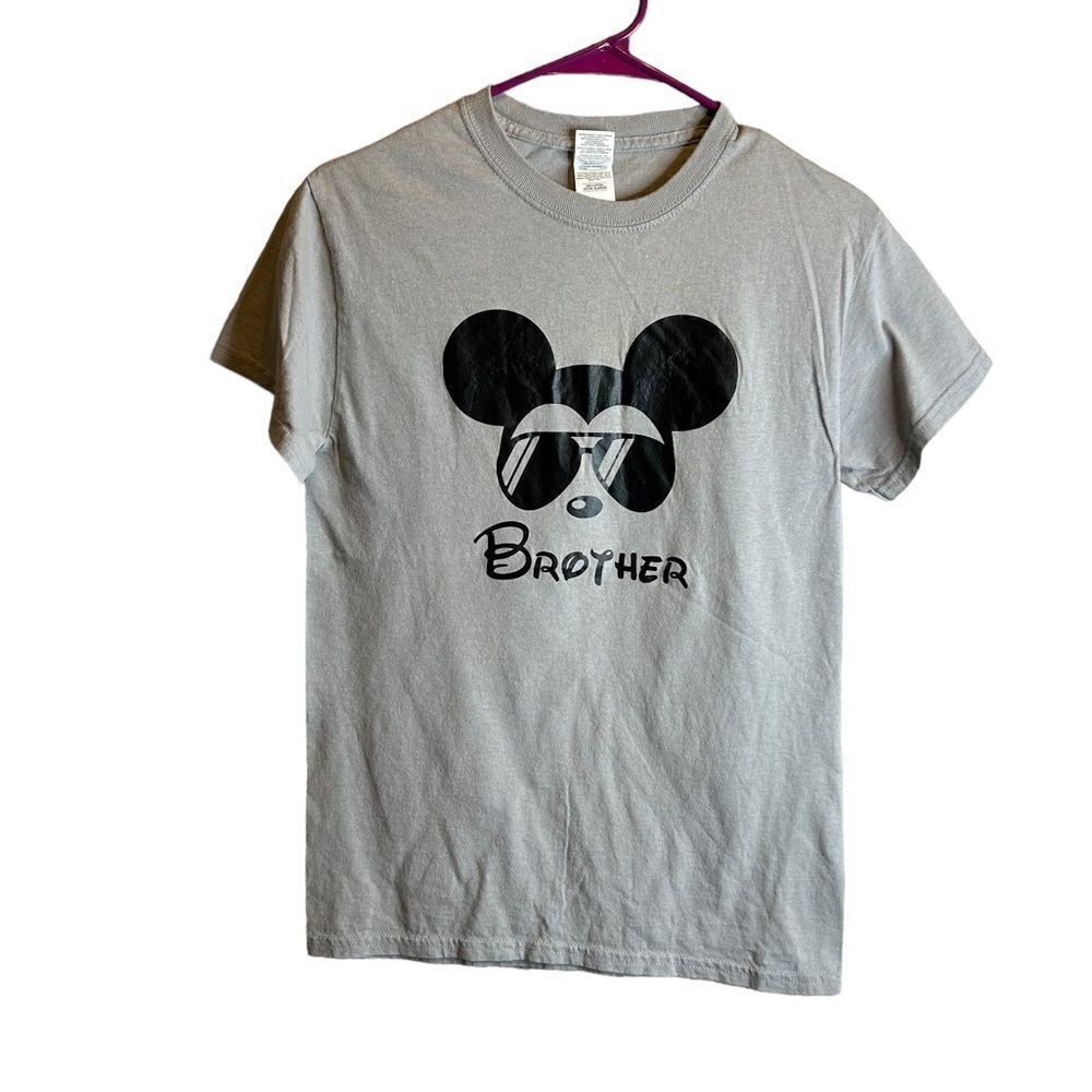 5 for $25🔥Brother‎ Cool Mickey Tee Grey T-Shirt Small